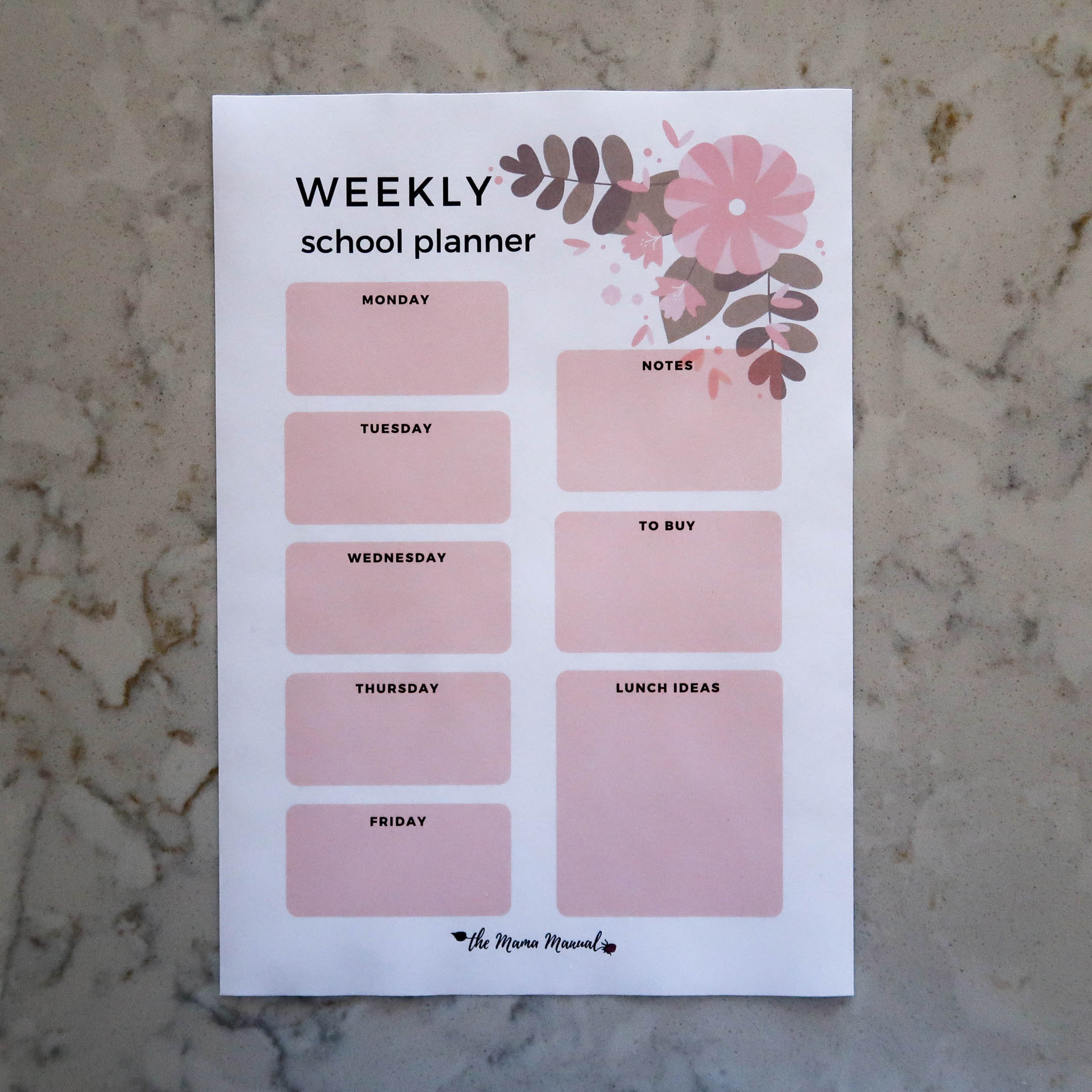 the Mama Manual printable